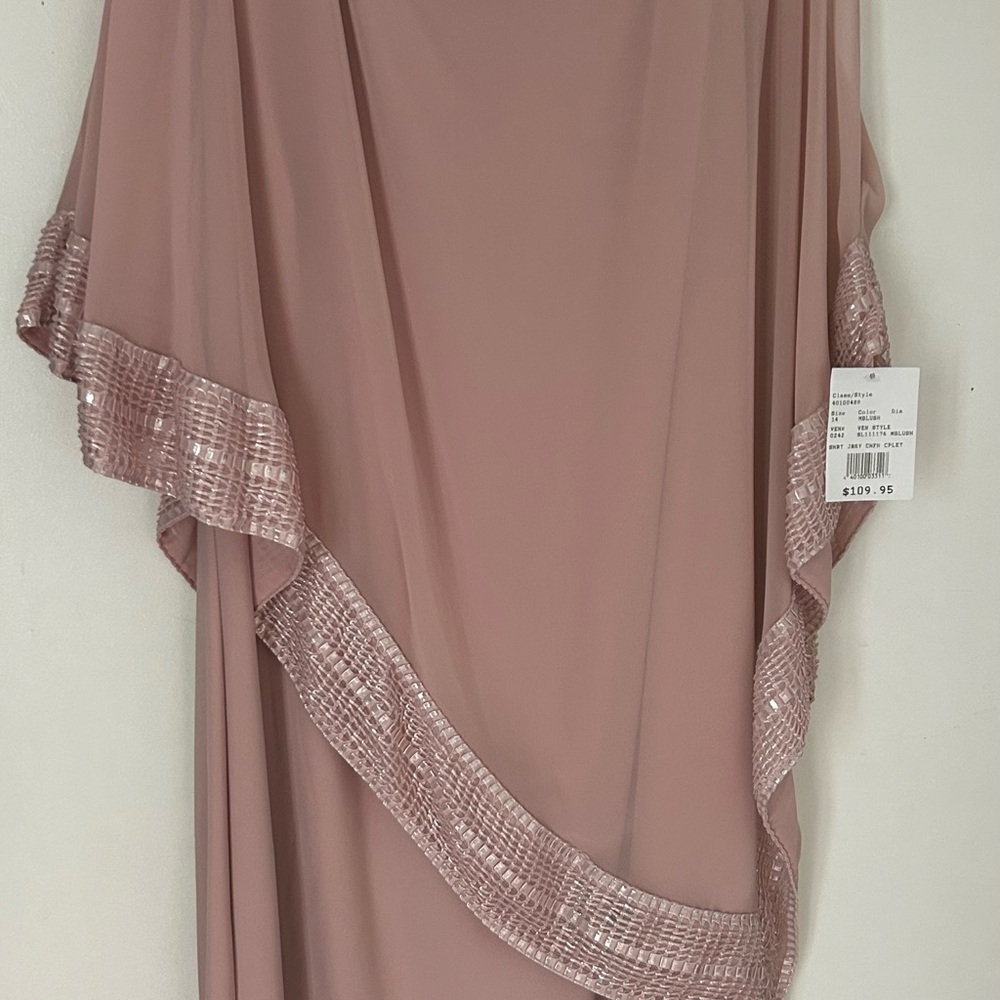 SLNY Blush Pink Dress/semi formal/mother of bride